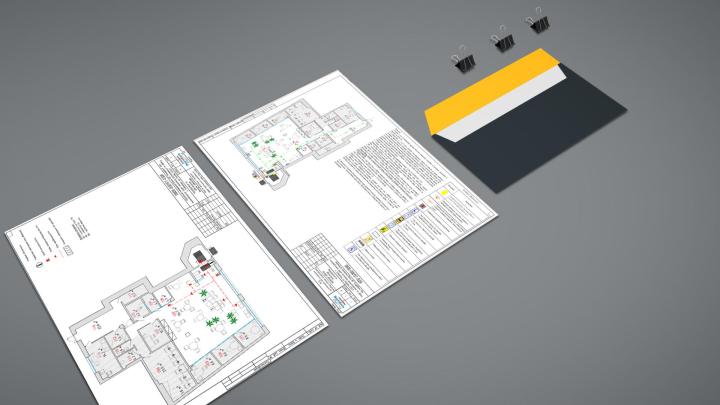 План схема расположение визуальных и тактильных элементов для МНГ