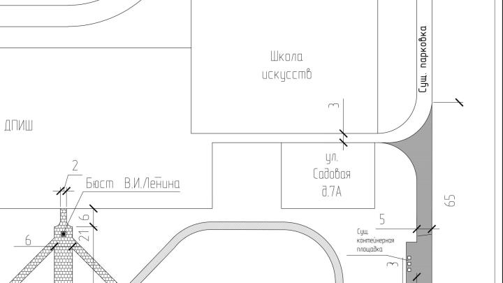 Схема расположения тактильных инвалидов (ТНУ)