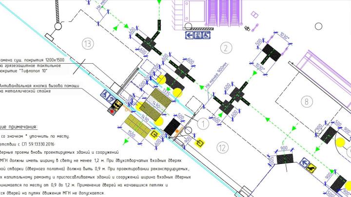 План проекта доступной среды в торговом центре