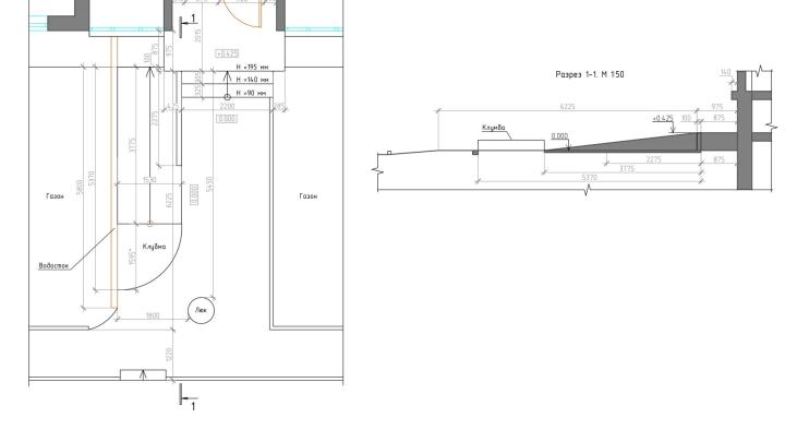 Обмерный план входной группы