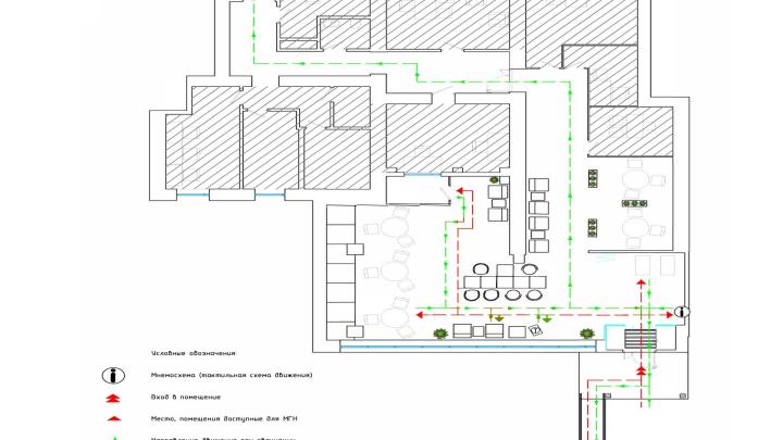 План помещения до адаптации