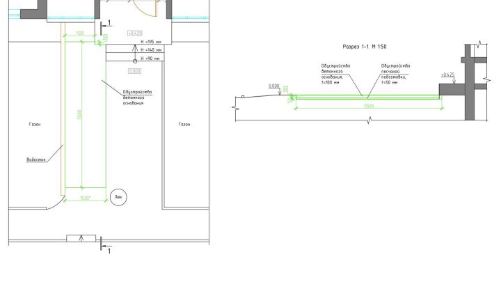 Монтаж бетонного основания