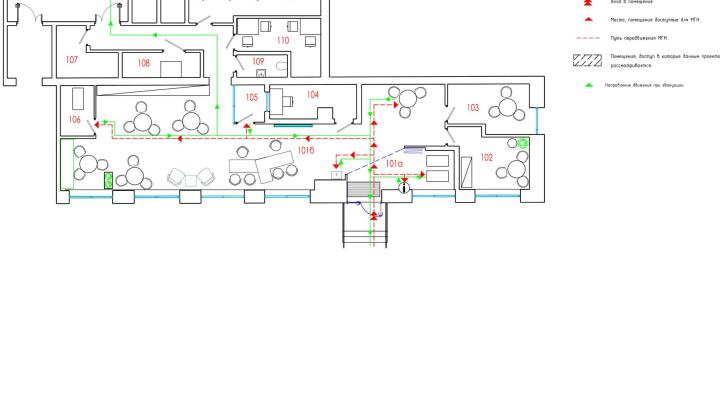 План-схема движения МГН
