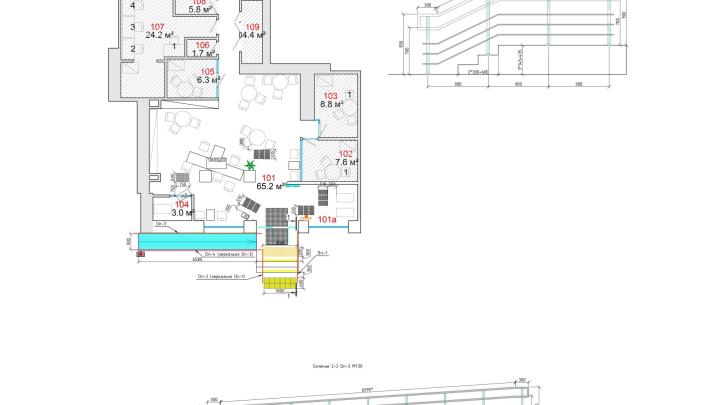 План-схема расположения указателей для МГН