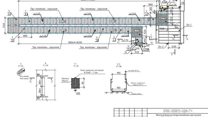 Раздел ОДИ (Входная группа) для инвалидов и мгн в колледже. г. Якутск