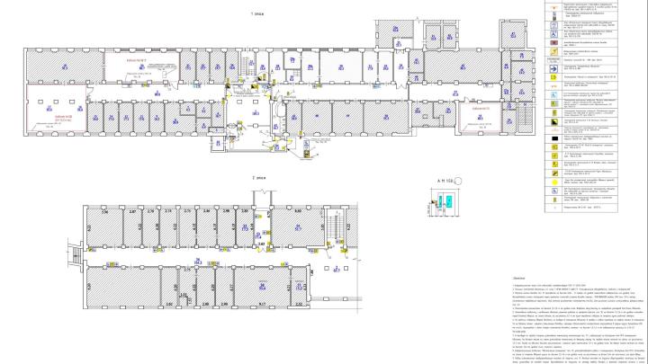 Расположение ТВУ согласно проекту ОДИ в главном учебном корпусе МГИК