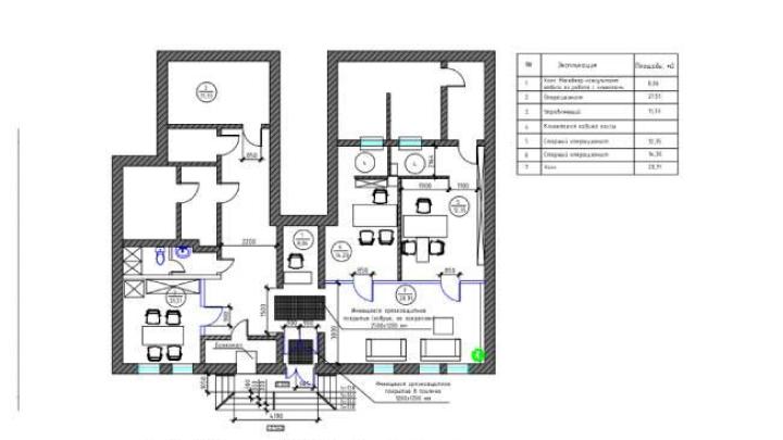 Схема помещения отделения банка