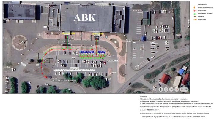 Схема территории аэропорта