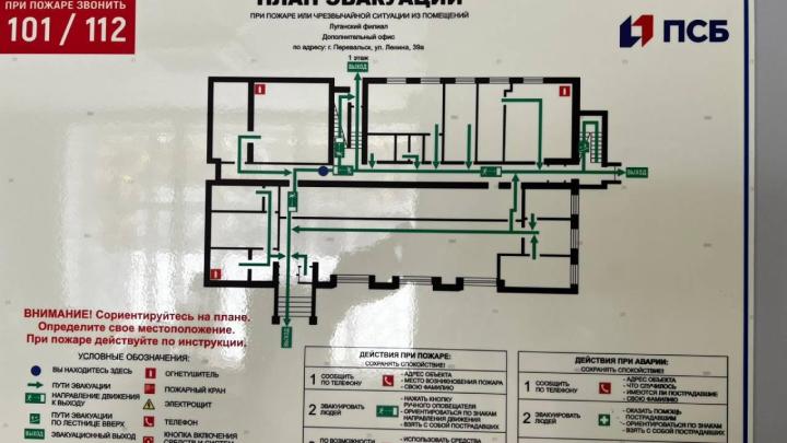 Схема отделения банка