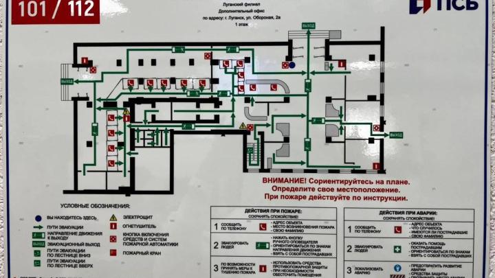 Схема отделения банка