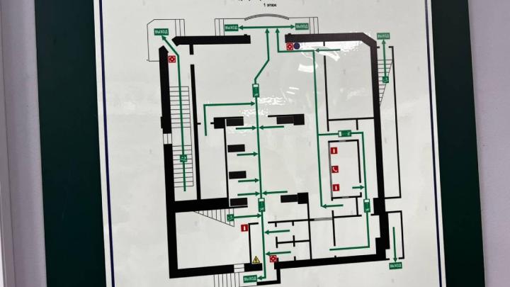 План-схема отделения