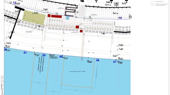 Проектируемые пути движения и эвакуации МГН по территории пляжа