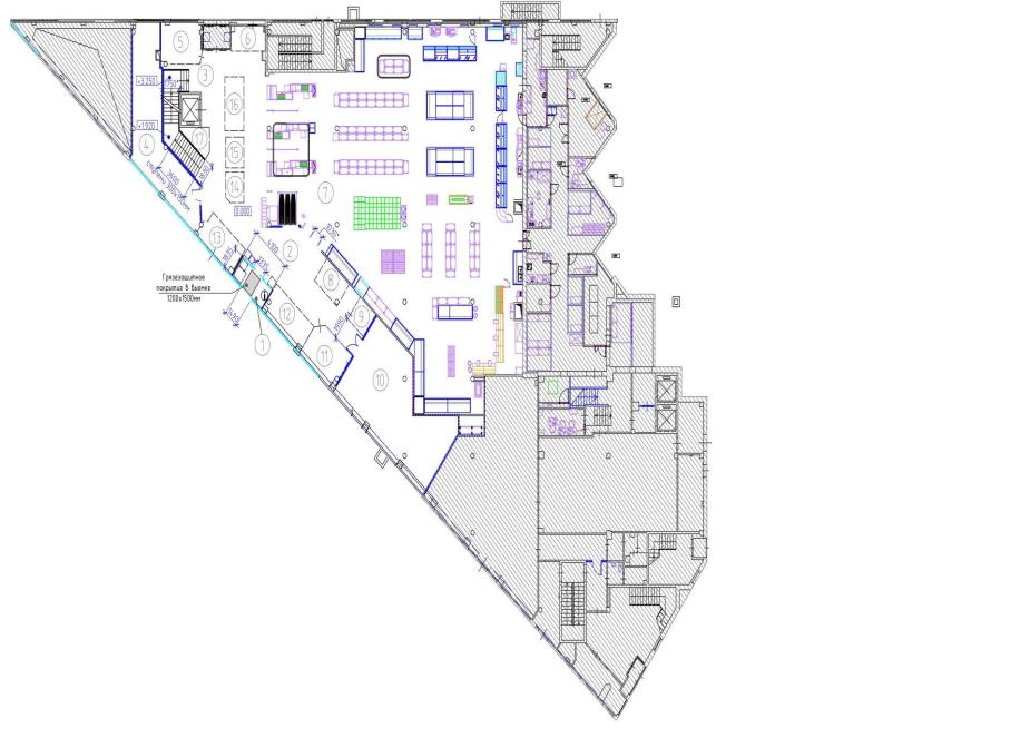 При проектировании важно учитывать достаточную для МГН ширину проходов