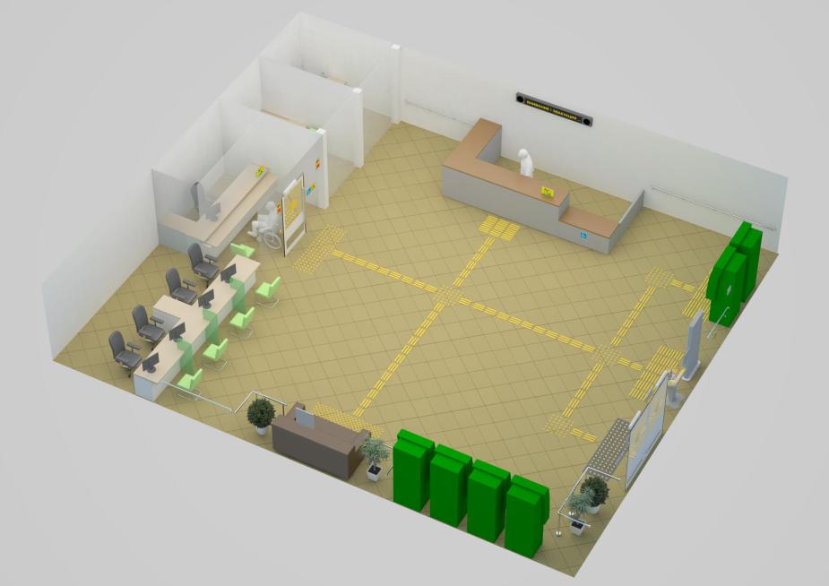 Индикаторы должны быть контрастными по отношению к основанию