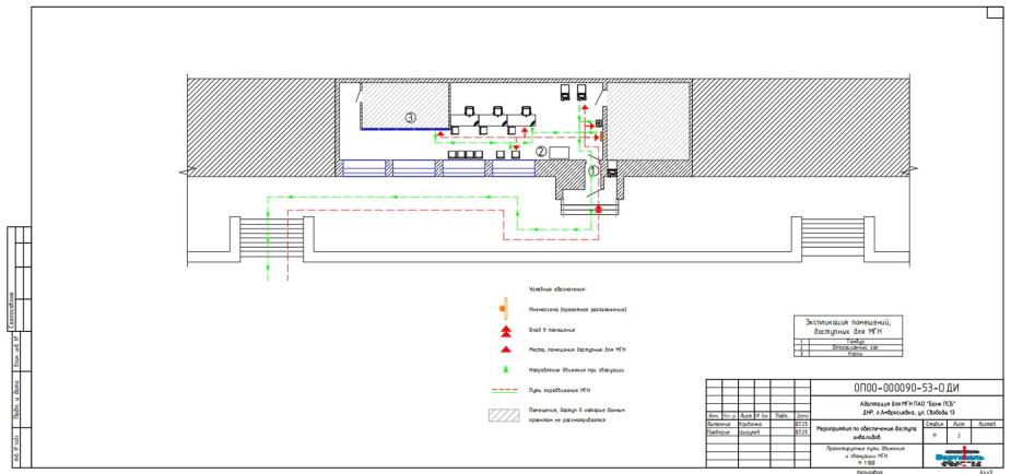 Лестницы и пандус оборудуются поручнями из нержавеющей стали в соответствии с требованиями ГОСТ