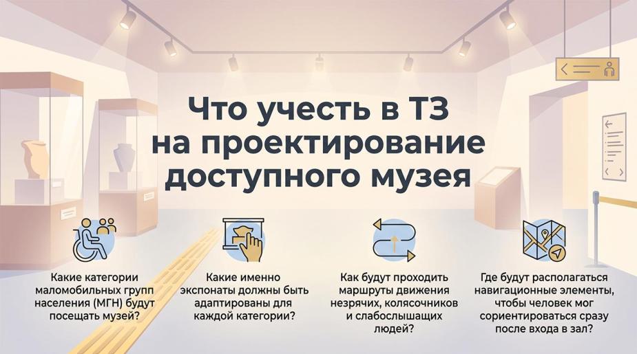 Нюансы, которые необходимо учитывать при проектировании доступной среды в музее